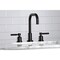 Kingston Brass FSC8930DKL Kaiser Widespread Bathroom Faucet W/Brass Pop-Up, Matte Blk FSC8930DKL - alternate 3